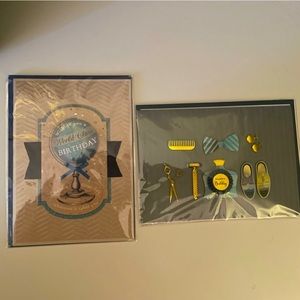 Birthday cards, Men’s (Male) Boy 3D Handmade, Burgoyne Cards, Set of 2, Travel